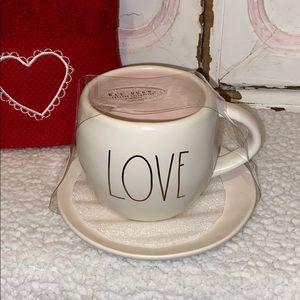 Rae Dunn LOVE Cup and Saucer